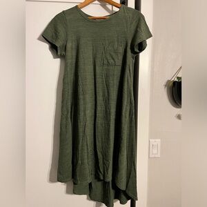 LuLaRoe Forest Green Mini Dress